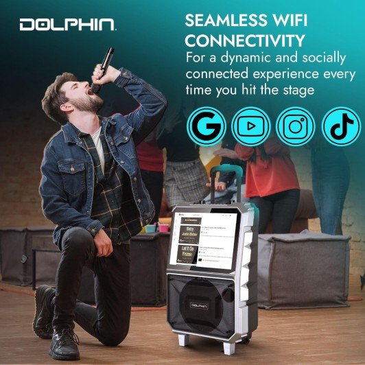 Portable Karaoke Speaker w/Touchscreen BT 